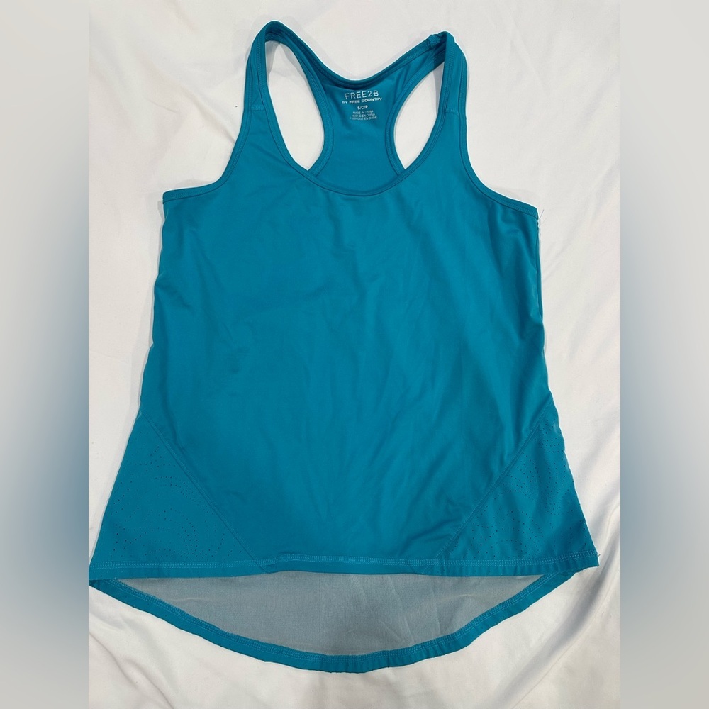 Free Country Blue Women's Tank Top